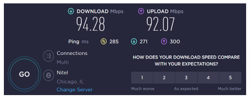 Speed Test Results - Australia