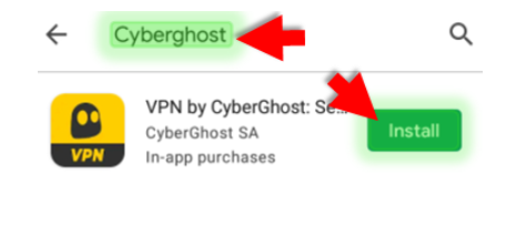 Install the cyberghost