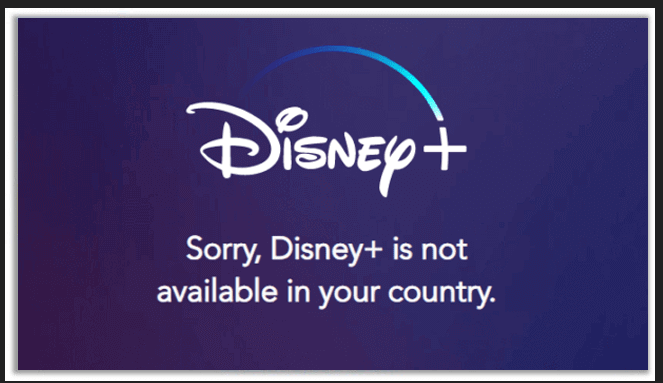 Disney plus is not available in your country