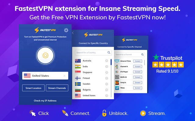 FastestVPN Extensions for Chrome and FireFox