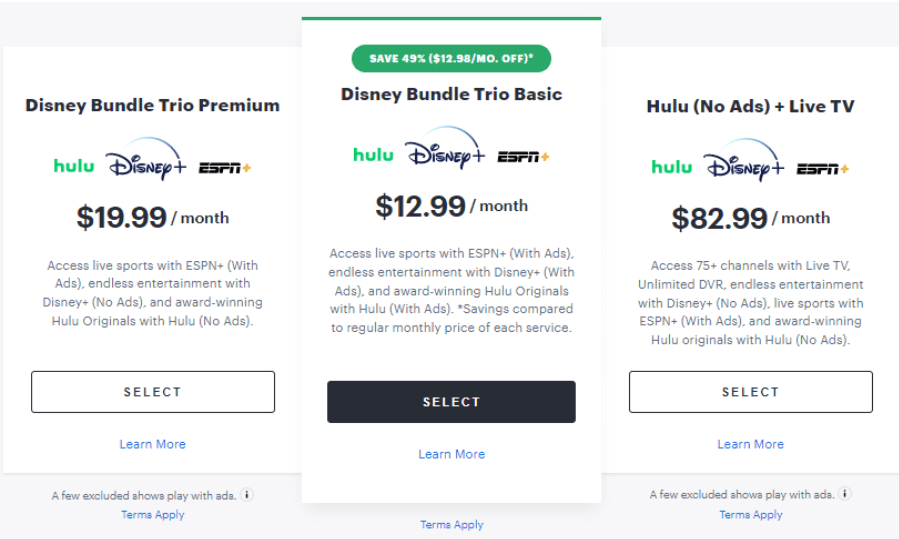 Hulu Disney and Hotstar Bundles