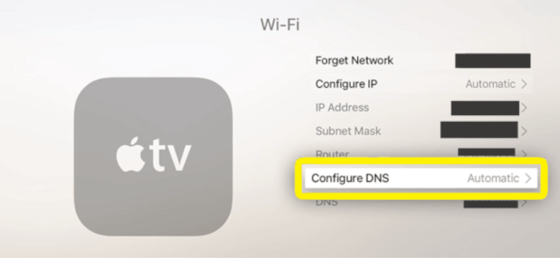 Select Configure DNS