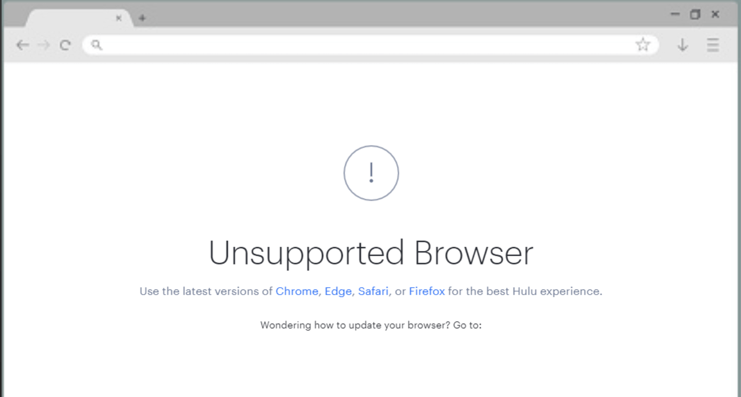 Update Your Browser