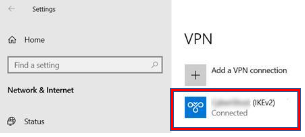 Click On VPN Provider Name