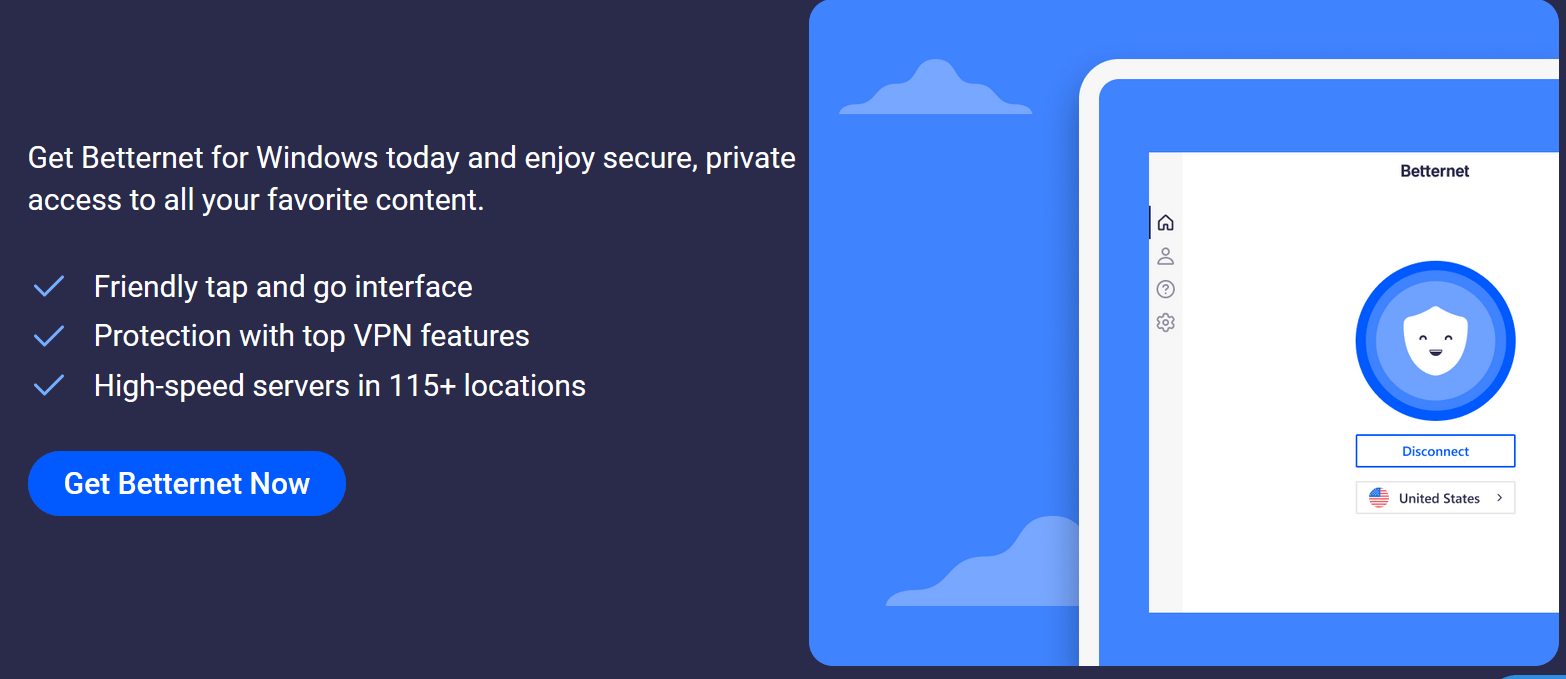 Get Betternet For Windows
