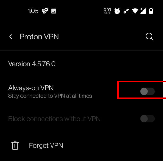 Tap On Always-on VPN