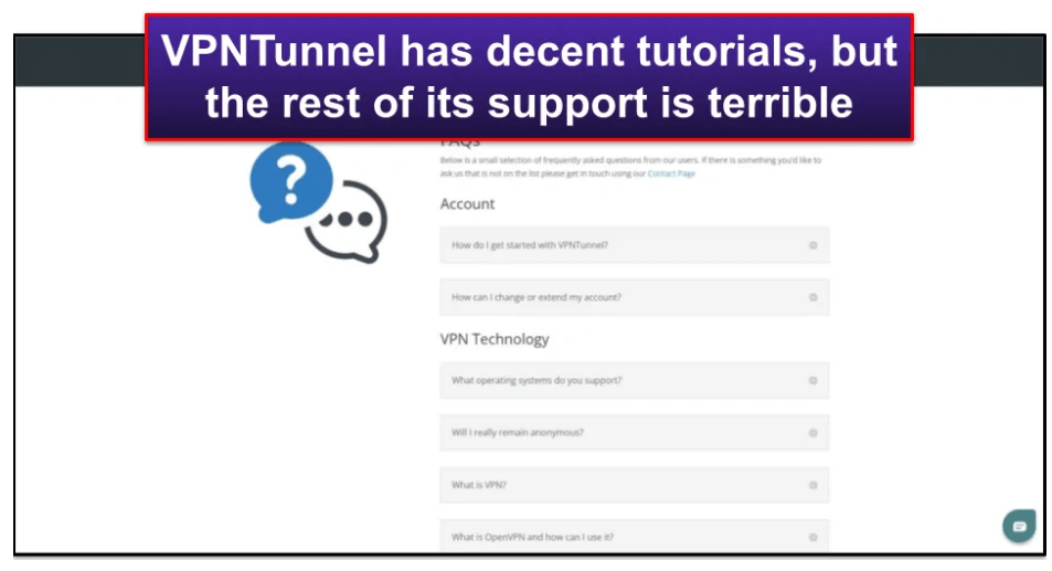 VPN Tunnel Customer Service