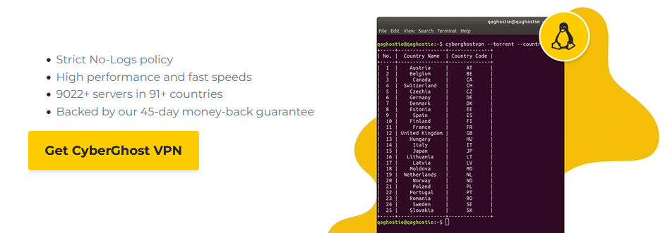 CyberGhost for Linux