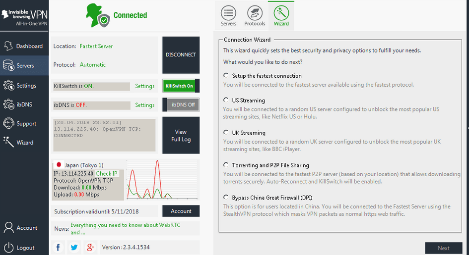 Kill Switch for ibVPN