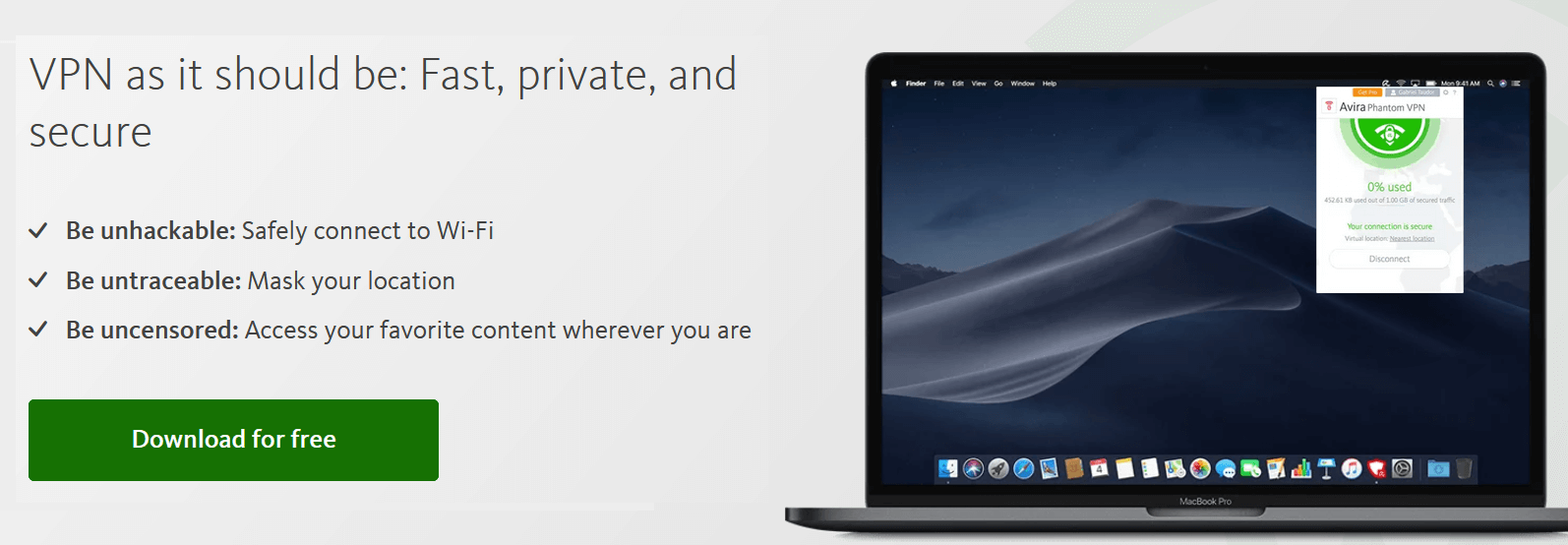 Avira VPN for MacOS