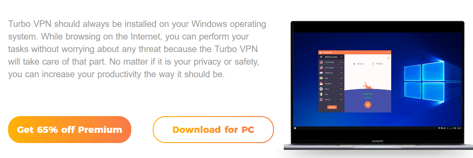 Turbo VPN for windows